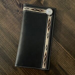 Wallet billfold western double s collection